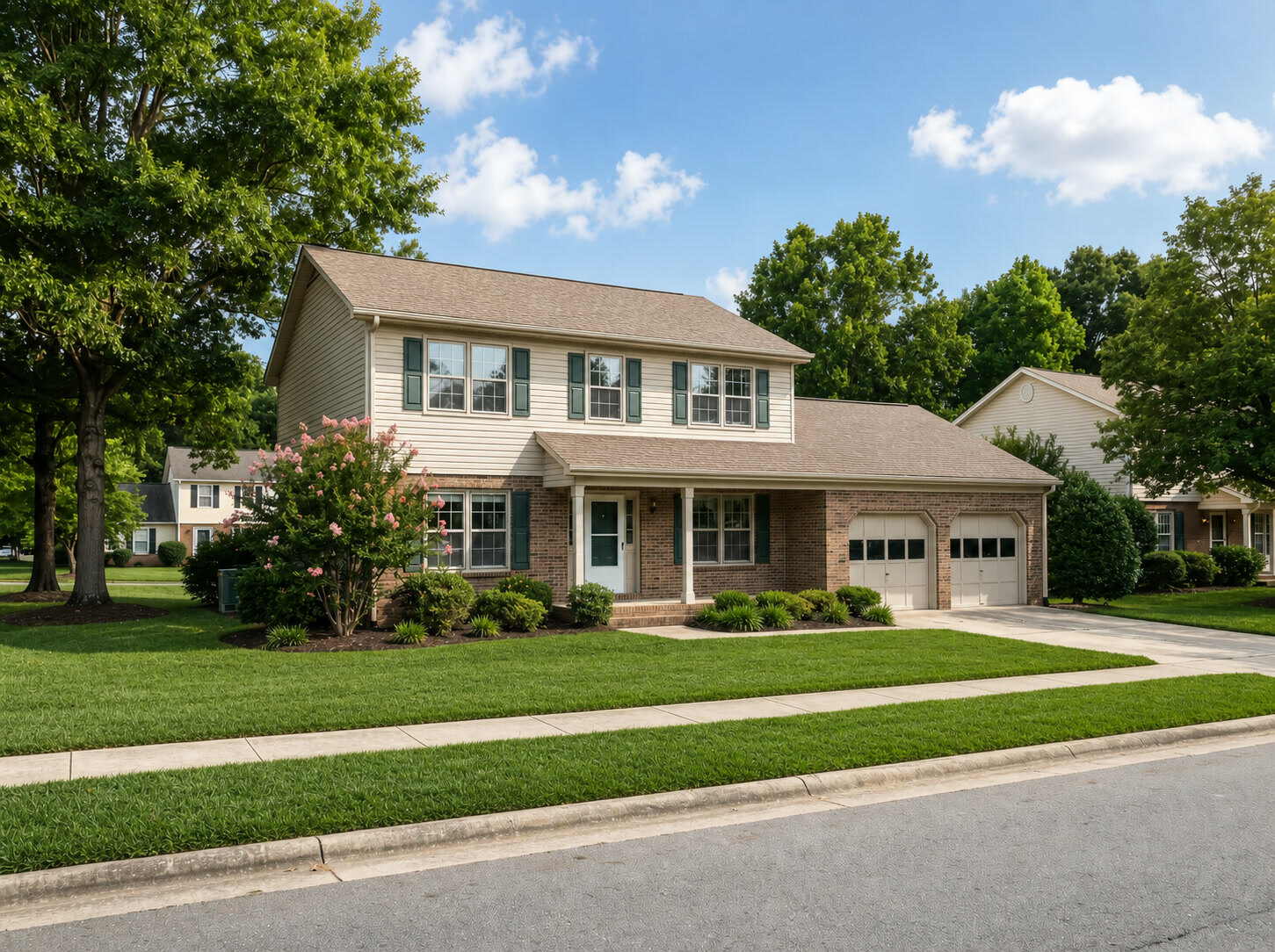 Representative home exterior in High Point, North Carolina